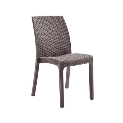 Sedia da giardino in polipropilene effetto rattan - Virginia
