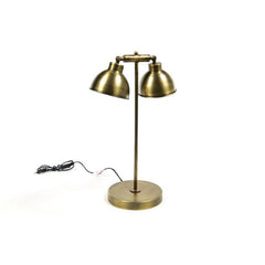 Lampada da tavolo 2 luci Vintage in metallo