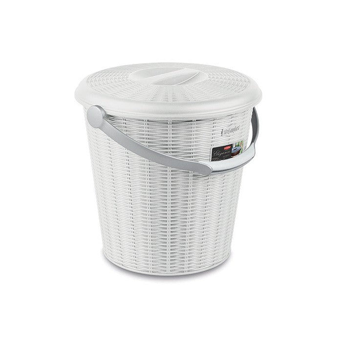 Pattumiera Elegance con coperchio 10 litri - STEFANPLAST - 34275600793816