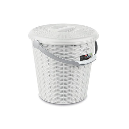 Pattumiera Elegance con coperchio 10 litri