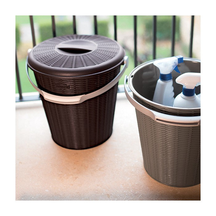 Pattumiera Elegance con coperchio 10 litri - STEFANPLAST - 34275604299992
