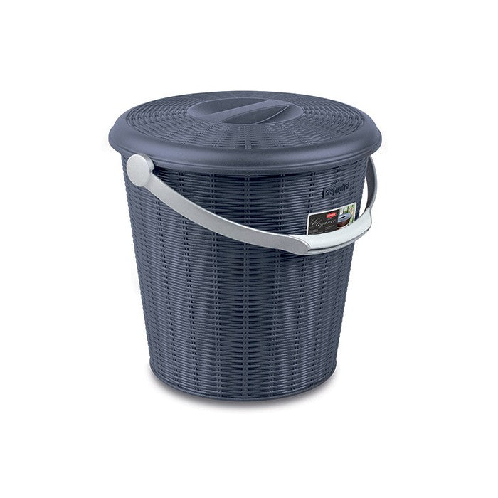 Pattumiera Elegance con coperchio 10 litri - STEFANPLAST - 34275605774552