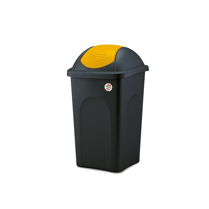 Pattumiera raccolta differenziata Bascula Silver 60 litri - STEFANPLAST - 34275611934936