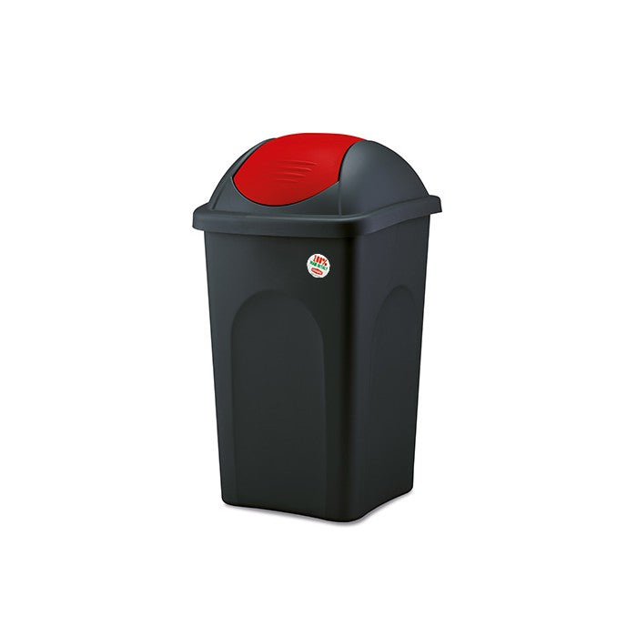 Pattumiera raccolta differenziata Bascula Silver 60 litri - STEFANPLAST - 34275613901016
