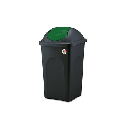 Pattumiera raccolta differenziata Bascula Silver 60 litri