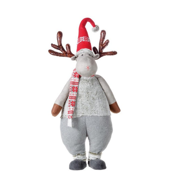 Decorazione natalizia renna in tessuto