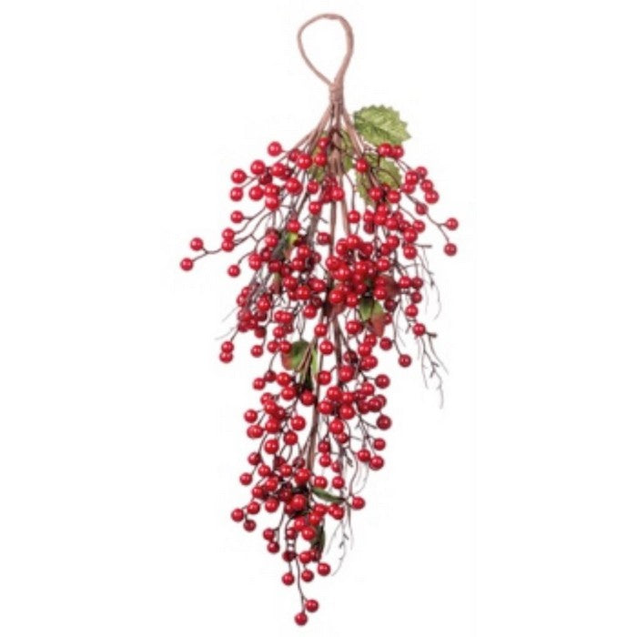 Decorazione natalizia con bacche 58 cm