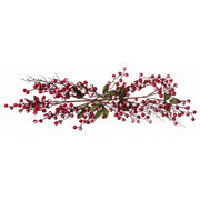 Ramoscello natalizio con bacche 64 cm