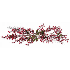 Ramoscello natalizio con bacche 64 cm