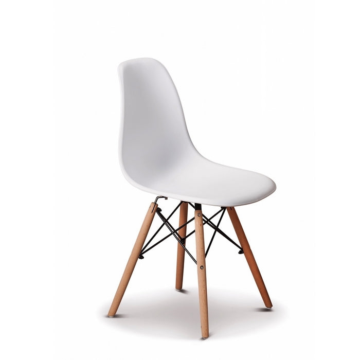 Sedia scandinava con gambe in legno - Turn