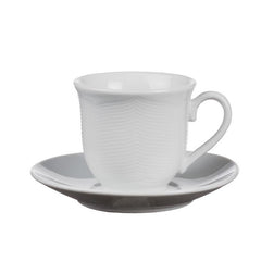 Servizio da caffè in porcellana 6 tazzine con piattini