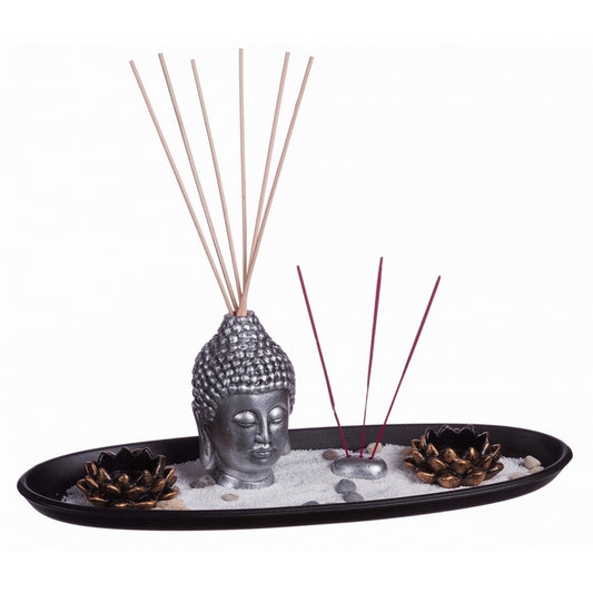 Decorazione giardino Zen ovale 39 cm - AD TREND - 