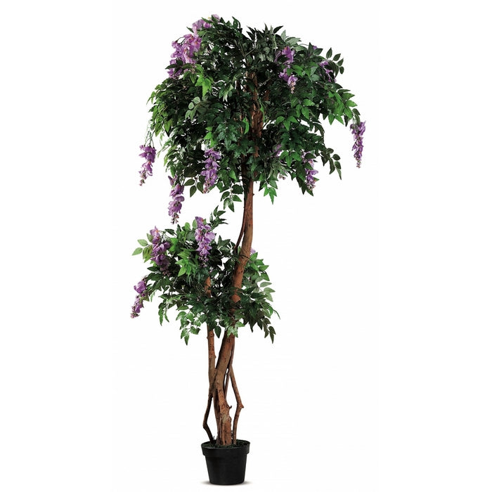 Glicine artificiale in vaso per decorazione 185 cm - AD TREND - 34279964967128