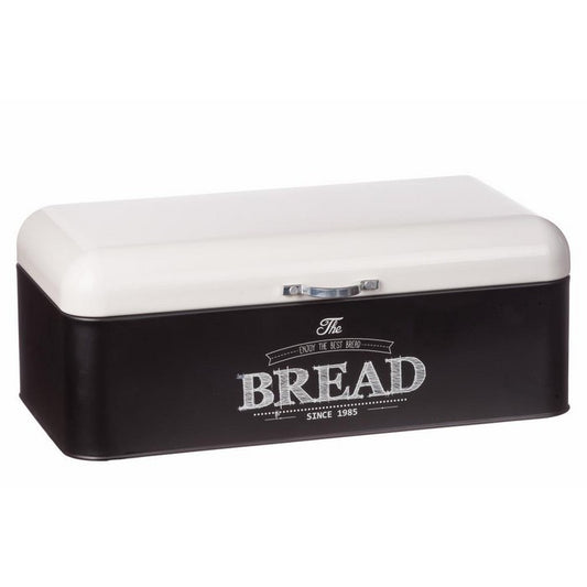 Portapane in latta nera con scritta bread - AD TREND - 