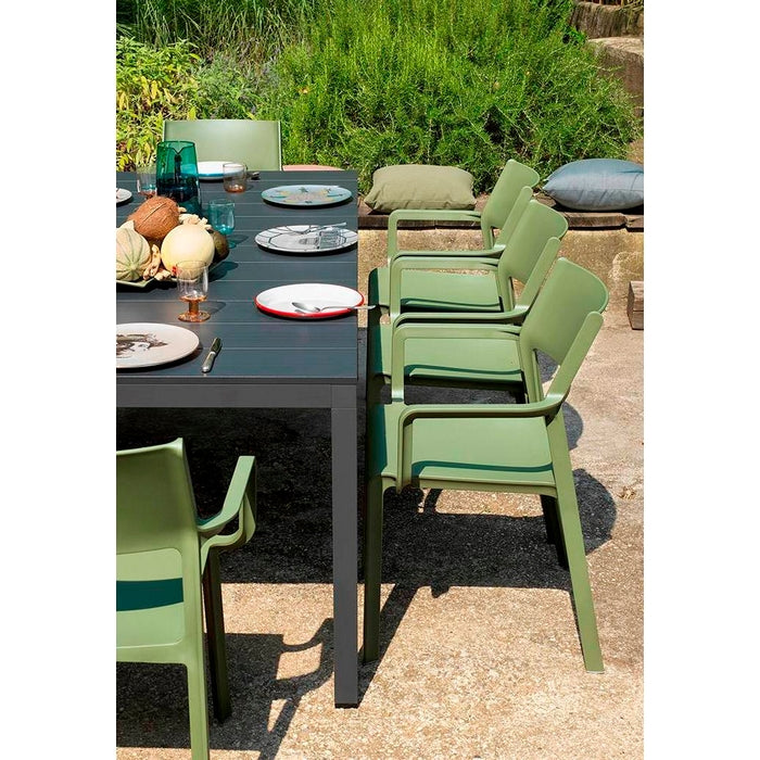 Poltrona da giardino in resina impilabile - Trill Armchair