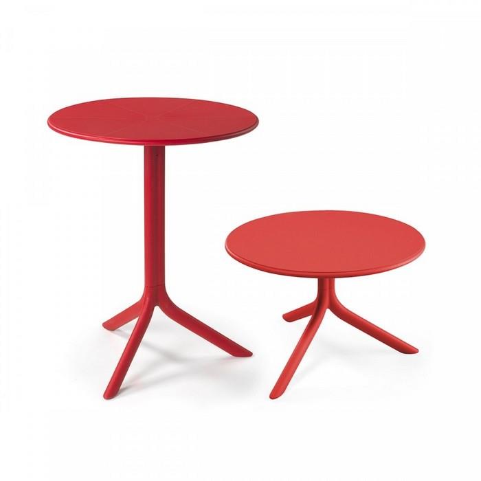Tavolino da giardino rotondo in resina 60 cm - Spritz