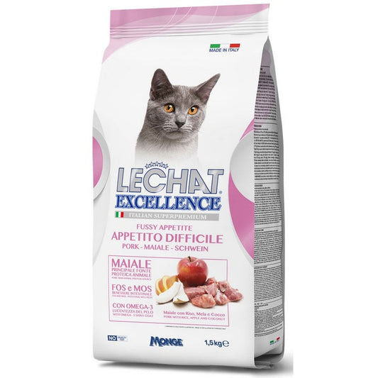 LeChat Excellence Appetito Difficile Maiale 1,5kg - MONGE - 