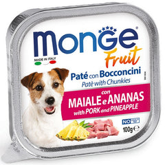Monge Fruit Paté e Bocconcini con Maiale e Ananas 100g