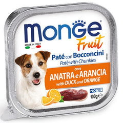 Monge Fruit Paté e Bocconcini con Anatra e Arancia 100g