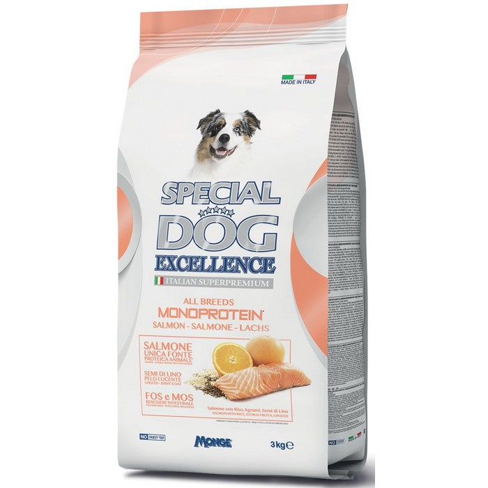 Special Dog Excellence Monoprotein - All Breeds Salmone 3kg - MONGE - 34317526761688