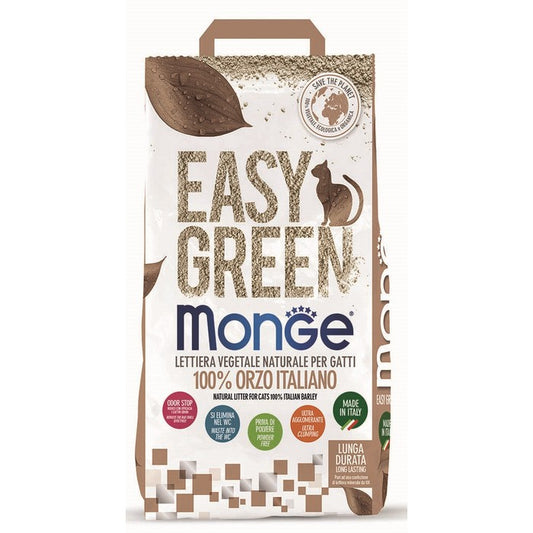Monge Lettiera Easy Green 100% Orzo Italiano 3,8kg - MONGE - 