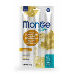 Monge Gift Immunity Support Dog Ricco in Coniglio Fresco con Nucleotidi e Betaglucani Sticks 40g