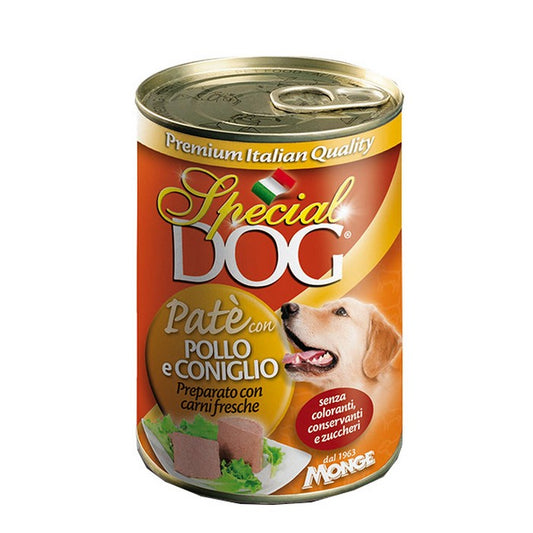 Special Dog All Breeds Adult Paté con Pollo e Coniglio 400g - MONGE - 34317551435992
