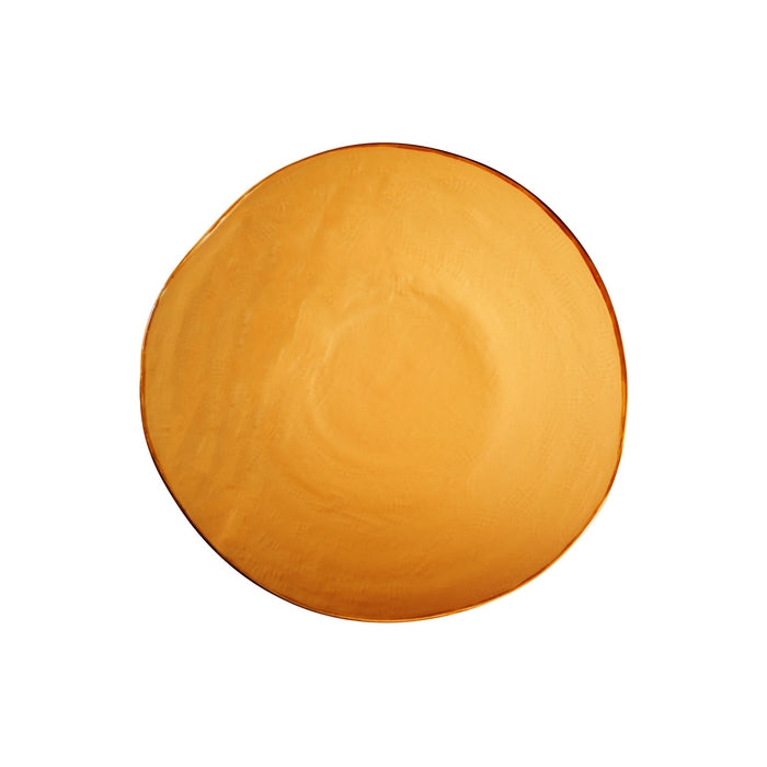 Mediterraneo - piatto piano colorato in gres