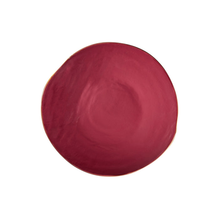 Mediterraneo - piatto piano colorato in gres