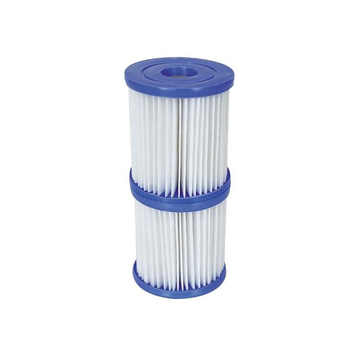 Set 2 filtri a cartuccia per pompe Bestway 1249 litri / ora - I