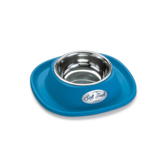 Ciotola in acciaio inox Soft Touch per cani e gatti small - GEORPLAST - 34357572075736