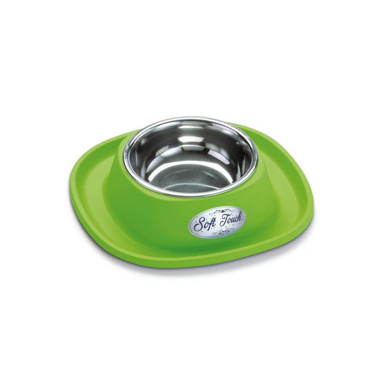 Ciotola in acciaio inox Soft Touch per cani e gatti small - GEORPLAST - 34357572075736