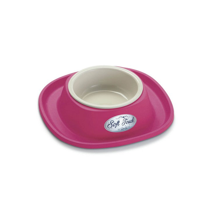 Ciotola in plastica Soft Touch per cani e gatti big