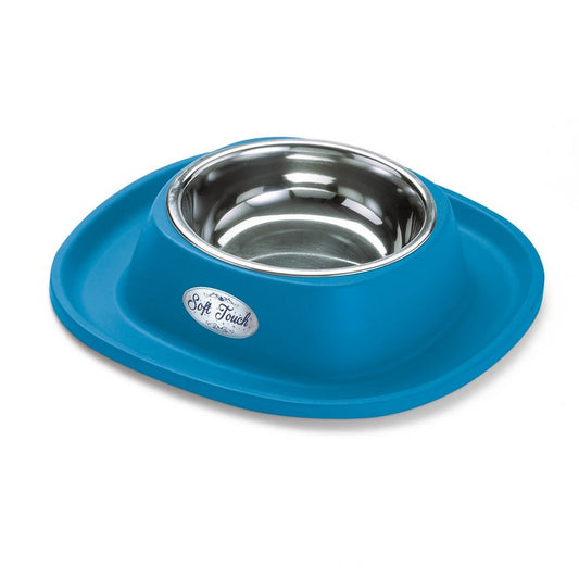 Ciotola in acciaio inox Soft Touch per cani e gatti big - GEORPLAST - 34357573976280