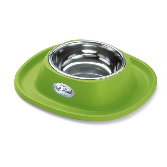 Ciotola in acciaio inox Soft Touch per cani e gatti big - GEORPLAST - 34357573976280