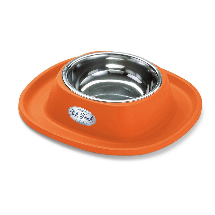 Ciotola in acciaio inox Soft Touch per cani e gatti big - GEORPLAST - 34357574107352