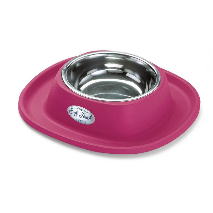 Ciotola in acciaio inox Soft Touch per cani e gatti big - GEORPLAST - 34357574172888