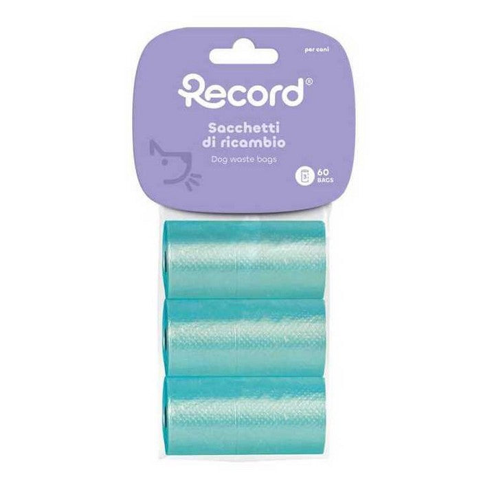 Set 6 ricariche da 20 sacchetti igienici per cani 27,5x30 cm - RECORD - 64406146417018