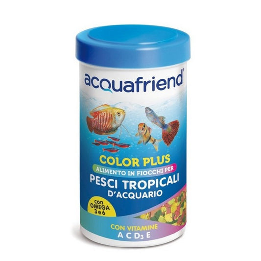 Mangime in fiocchi per pesci tropicali Color plus 250 ml - Acquafriend - RECORD - 