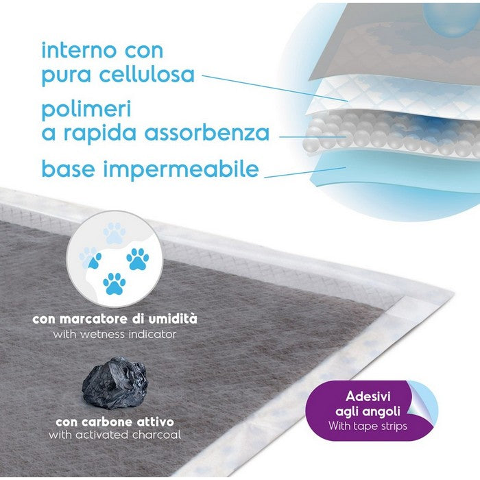 Tappetini assorbenti 60x90 cm con carbone attivo - Assorbipiù - RECORD - 64428693062010