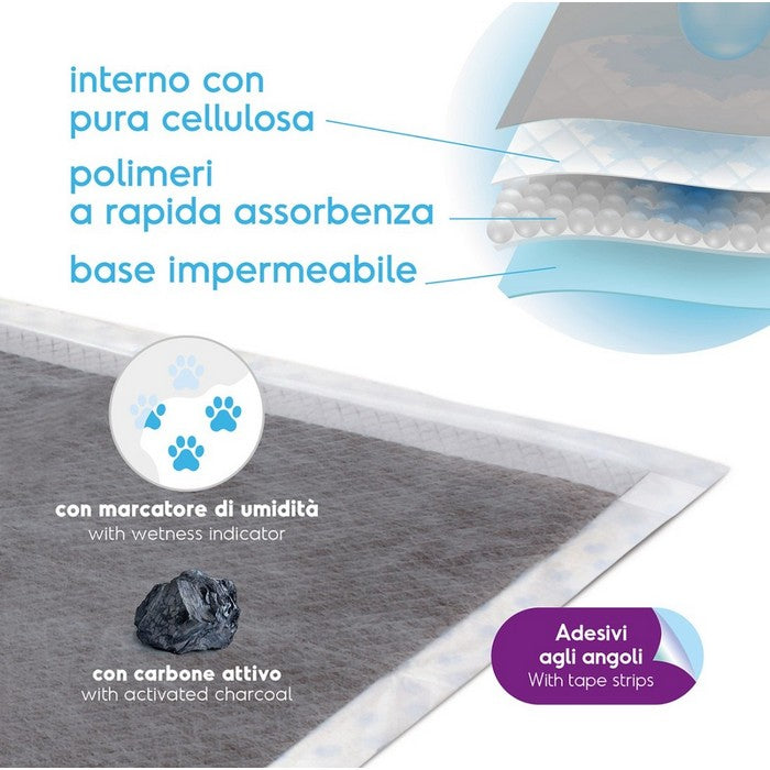 Tappetini assorbenti 60x90 cm con carbone attivo - Assorbipiù - RECORD - 64428993282426
