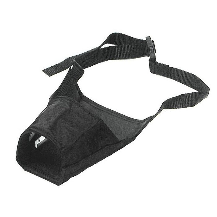 Museruola per cani in nylon nero