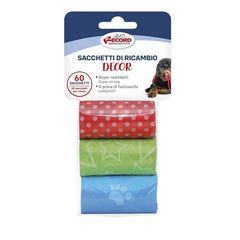 Set 3 ricariche da 30 sacchetti igienici per cani 27x30 cm