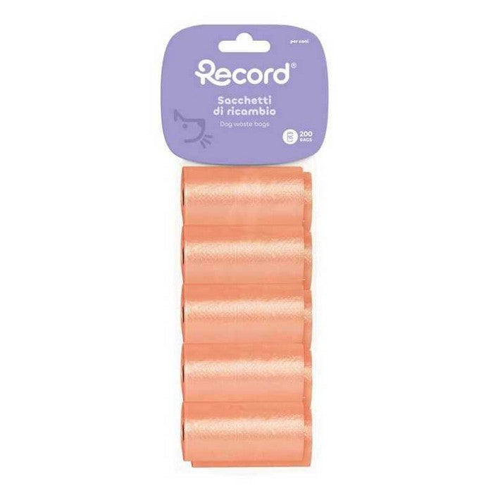 Set 10 ricariche da 20 sacchetti igienici per cani 27,5x30 cm - RECORD - 64405978284410