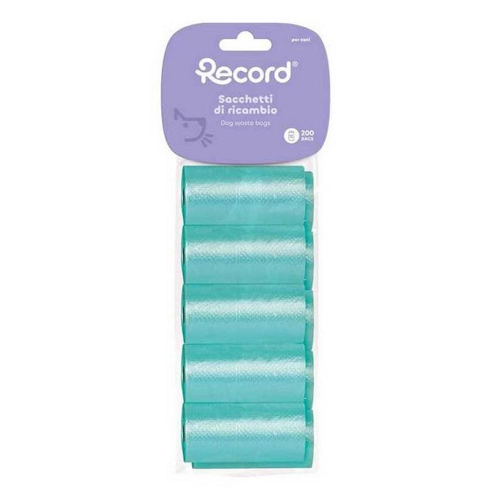 Set 10 ricariche da 20 sacchetti igienici per cani 27,5x30 cm - RECORD - 64405978874234