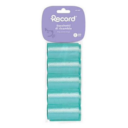 Set 10 ricariche da 20 sacchetti igienici per cani 27,5x30 cm