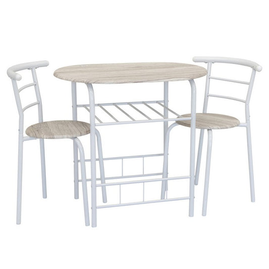 Set tavolo con 2 sedie salvaspazio in metallo e MDF - Liverpool - CASA COLLECTION - 34266236190936