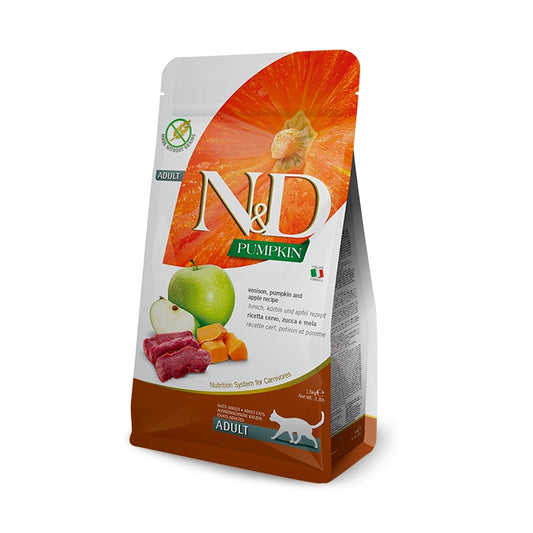 N&D Pumpkin Cat Cervo, zucca e mela Adult - FARMINA - 64826486129018