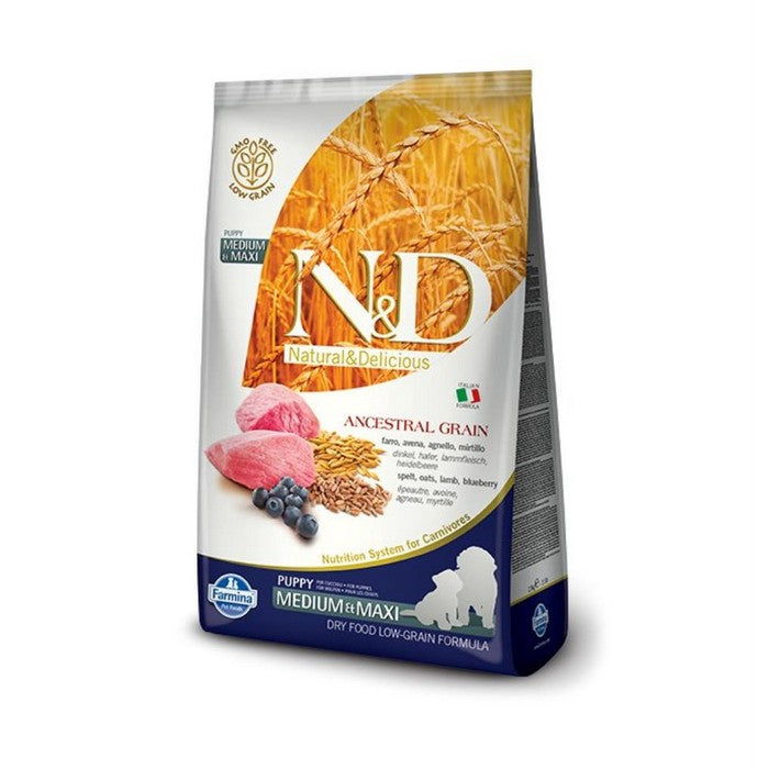 N&D Ancestral grain Dog Agnello e mirtillo Puppy Medium maxi - FARMINA - 64826461520250