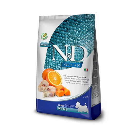 N&D Ocean Dog Zucca, merluzzo e arancia Adult Mini - FARMINA - 64826480001402